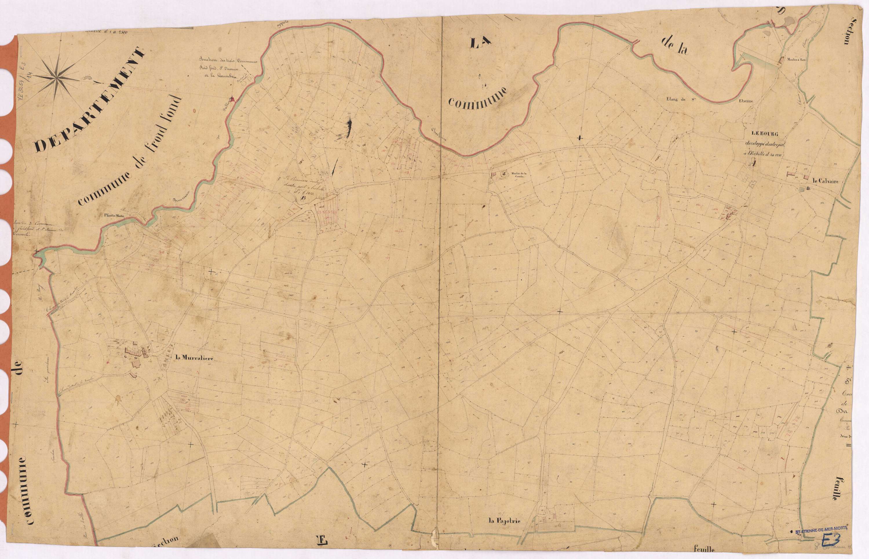 Saint-Étienne-de-Mer-Morte - Section E3 Bourg (section du)