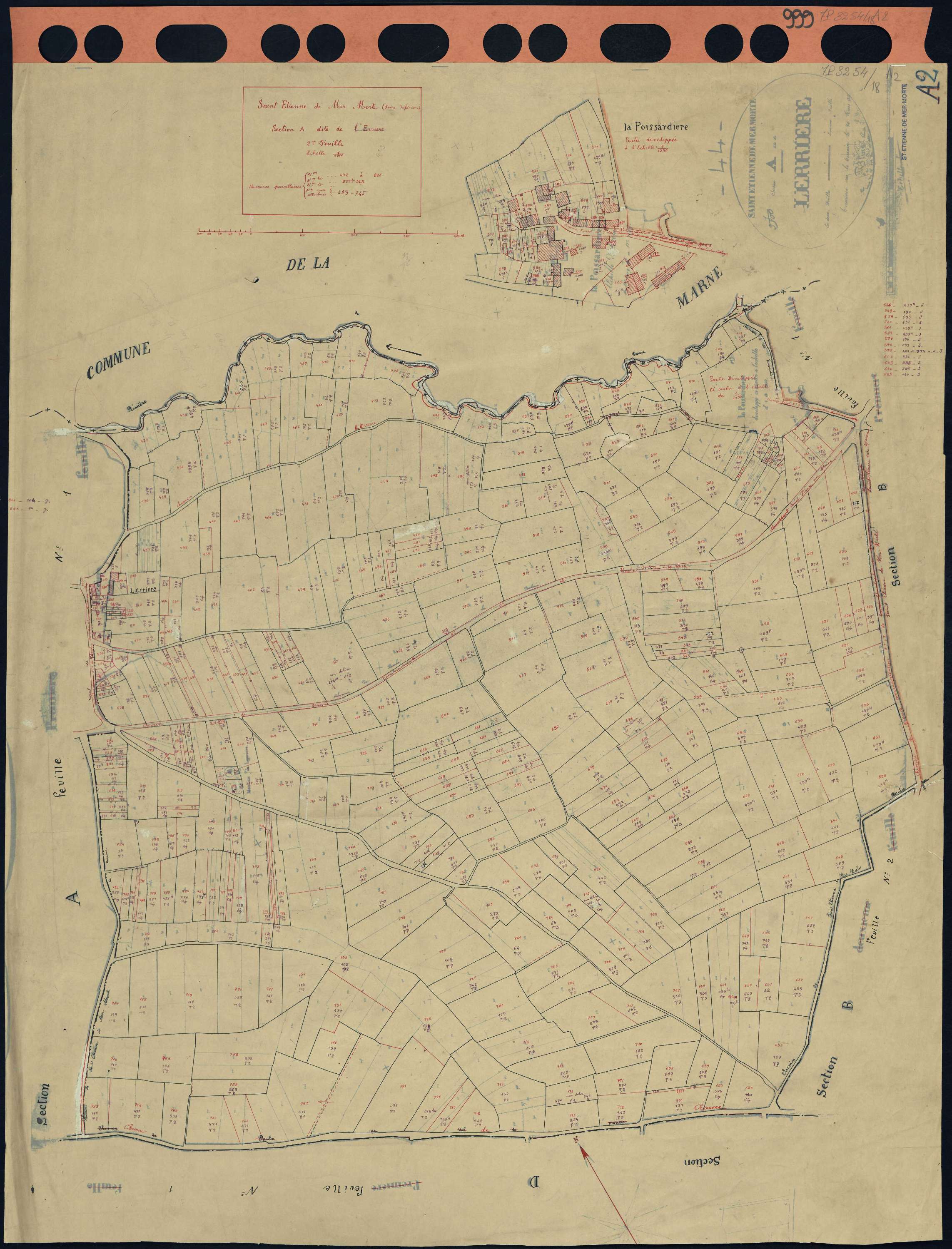 Saint-Étienne-de-Mer-Morte - Section A2 Lerrière (section de) . 432-855