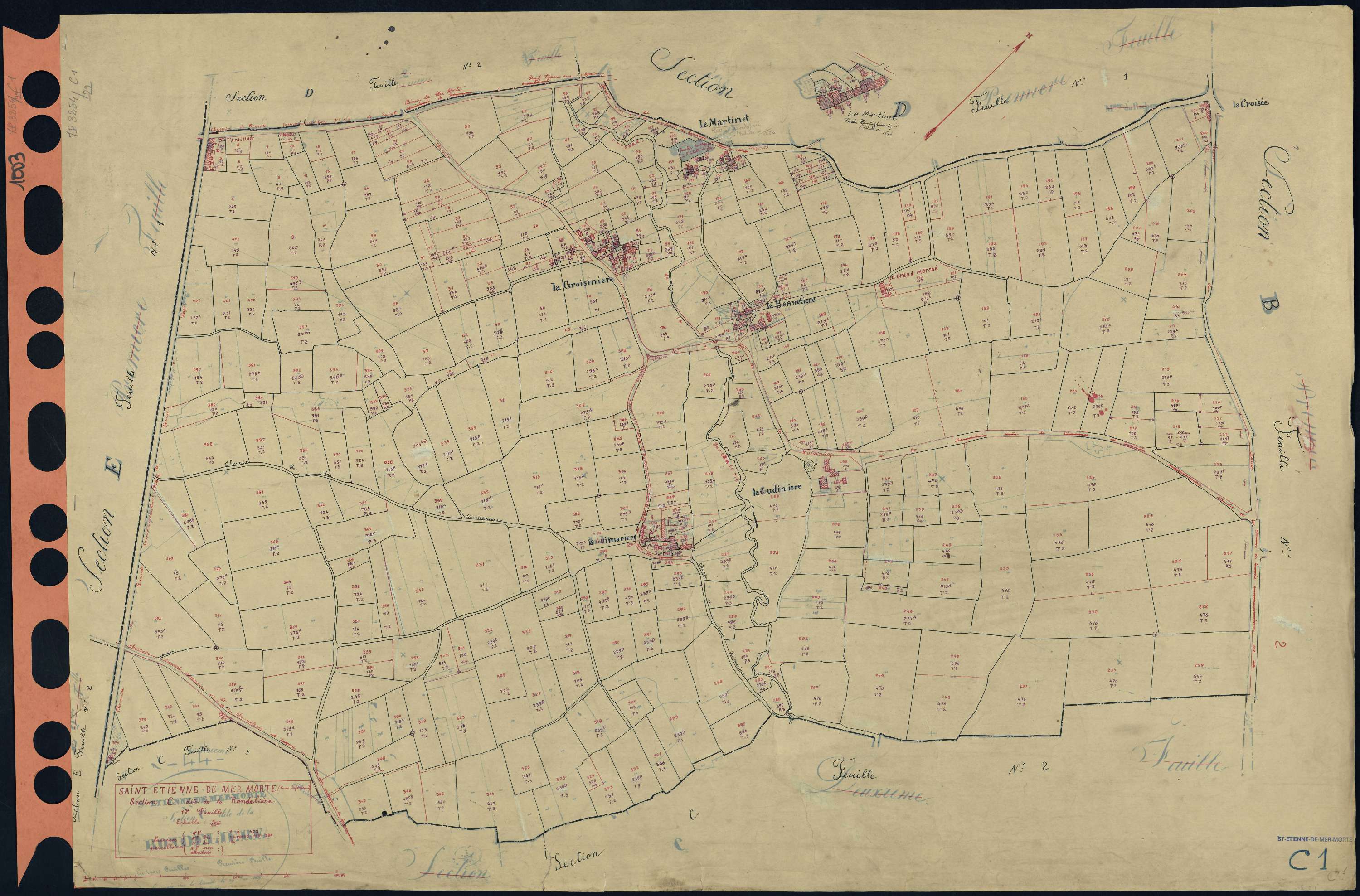 Saint-Étienne-de-Mer-Morte - Section C1 Rondelière (section de La) . 1-403