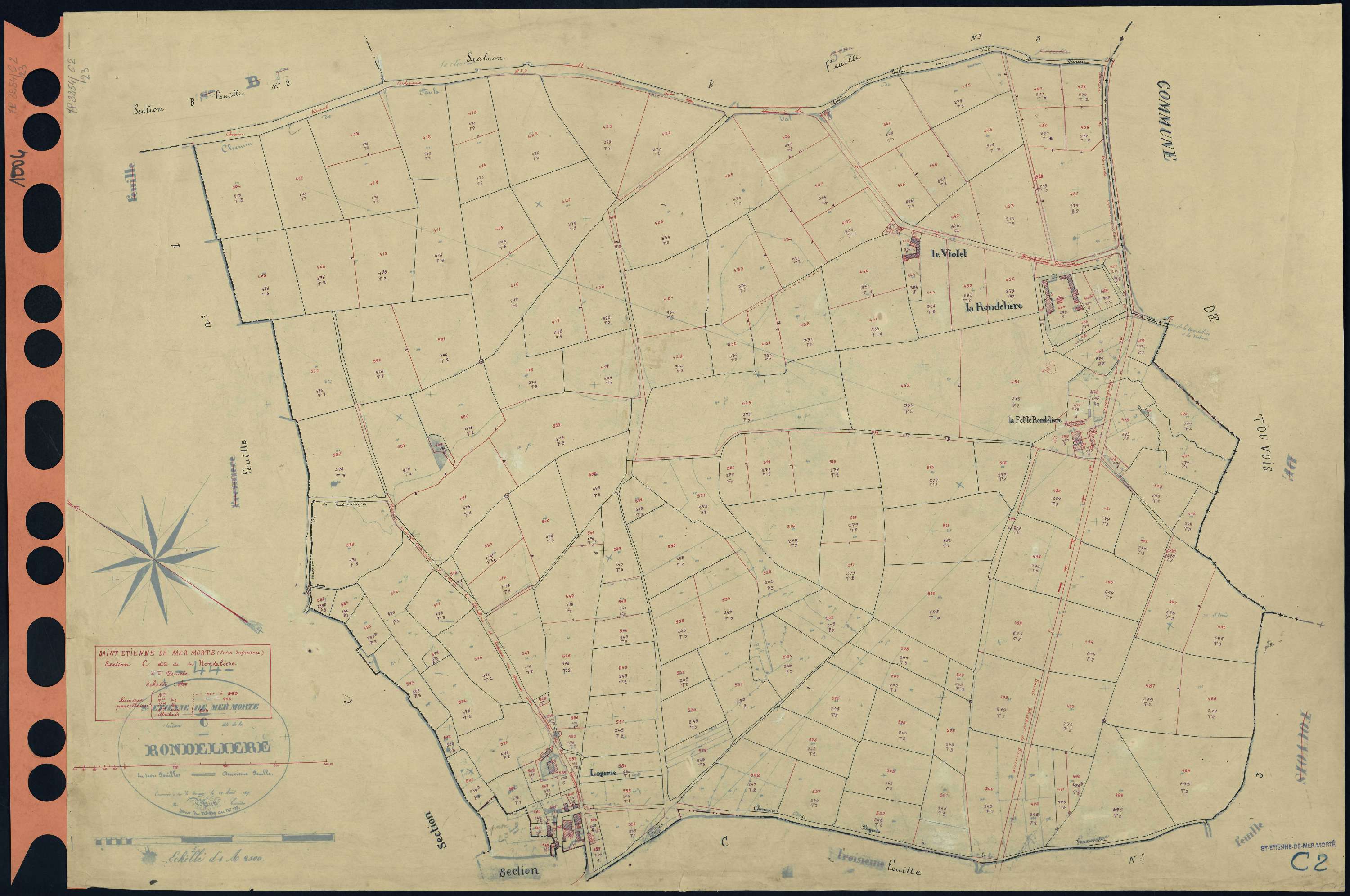Saint-Étienne-de-Mer-Morte - Section C2 Rondelière (section de La) . 404-593