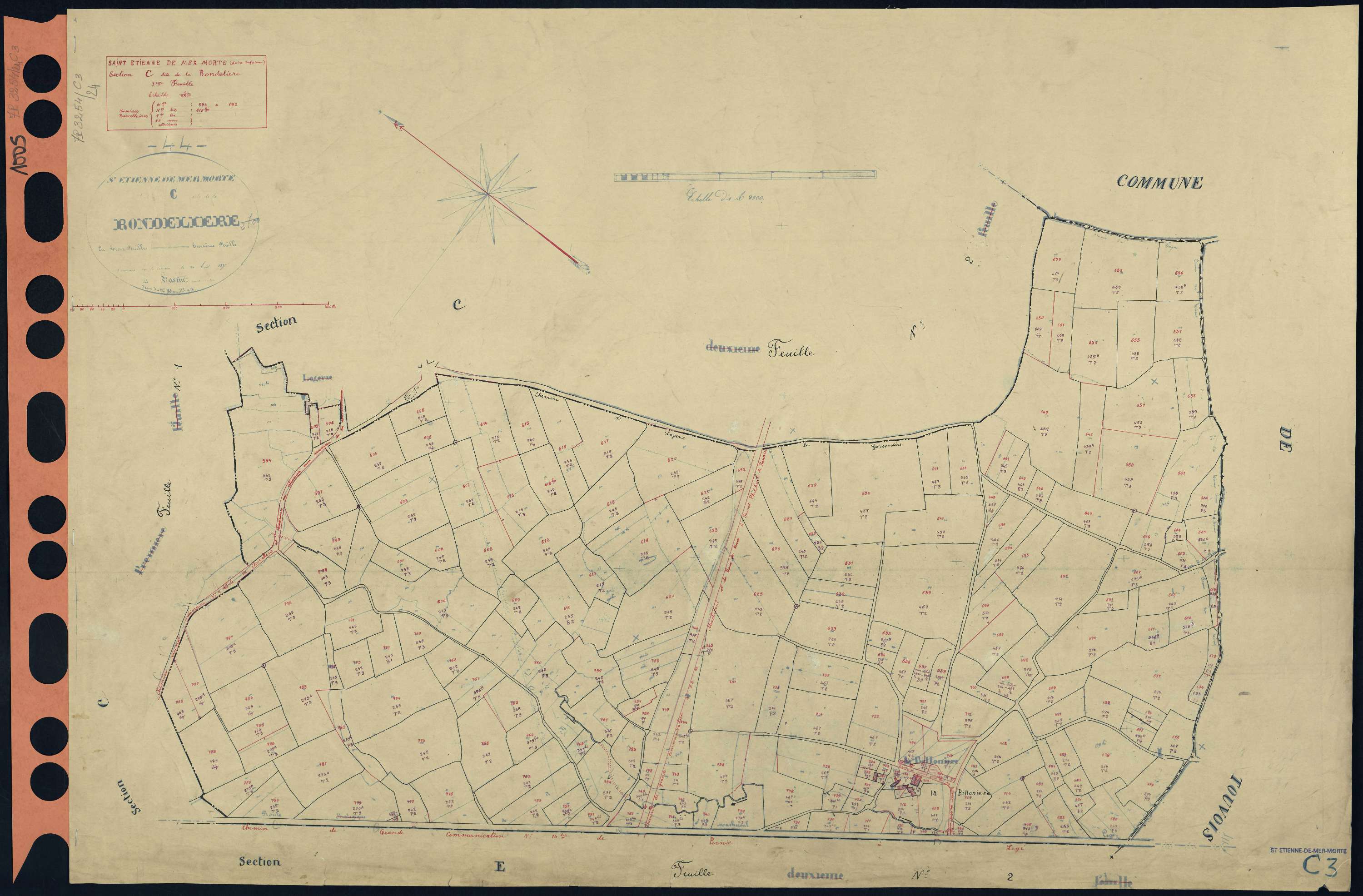 Saint-Étienne-de-Mer-Morte - Section C3 Rondelière (section de La) . 594-792