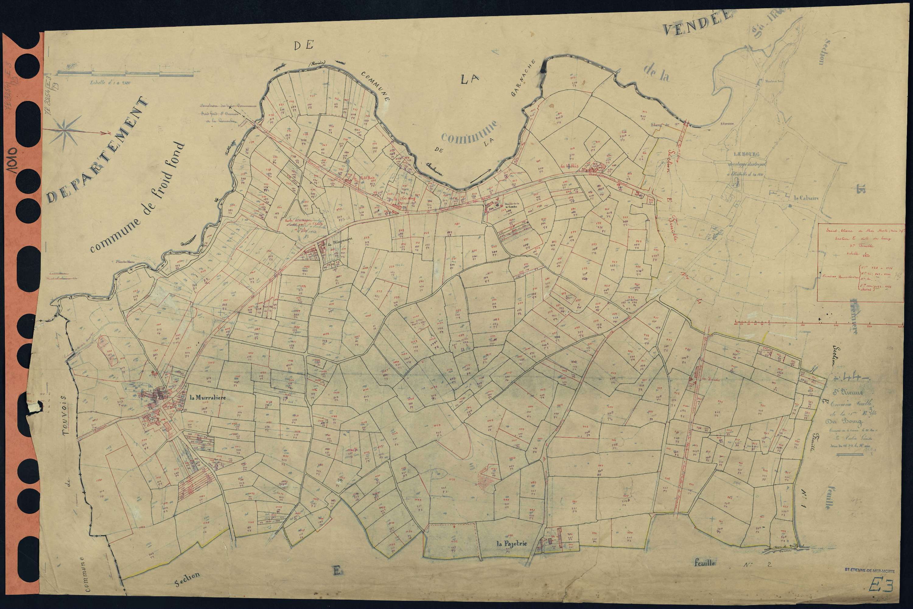Saint-Étienne-de-Mer-Morte - Section E3 Bourg (section du) . 728-1178