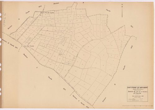 Saint-Étienne-de-Mer-Morte - Section B2 Poullerie (section de La) ; 448-659