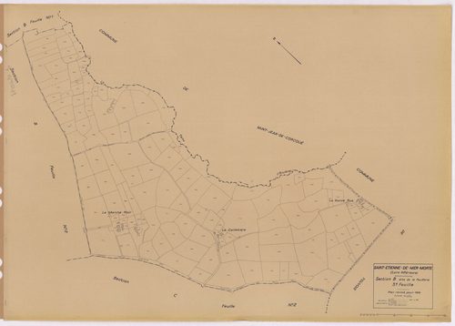 Saint-Étienne-de-Mer-Morte - Section B3 Poullerie (section de La) ; 660-802