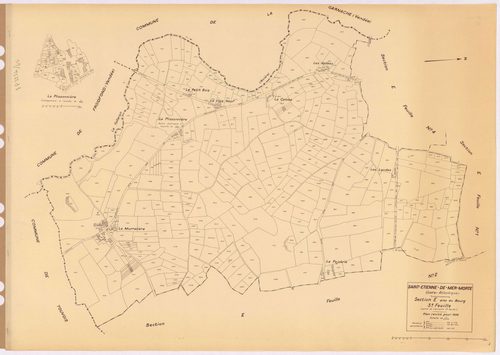 Saint-Étienne-de-Mer-Morte - Section E3 Bourg (section du) ; 728-1178