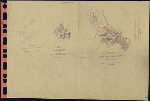 Saint-Étienne-de-Mer-Morte - Section E3 (développement) Bourg (section du) . 728-1178 . développement du village de La Plissonnière