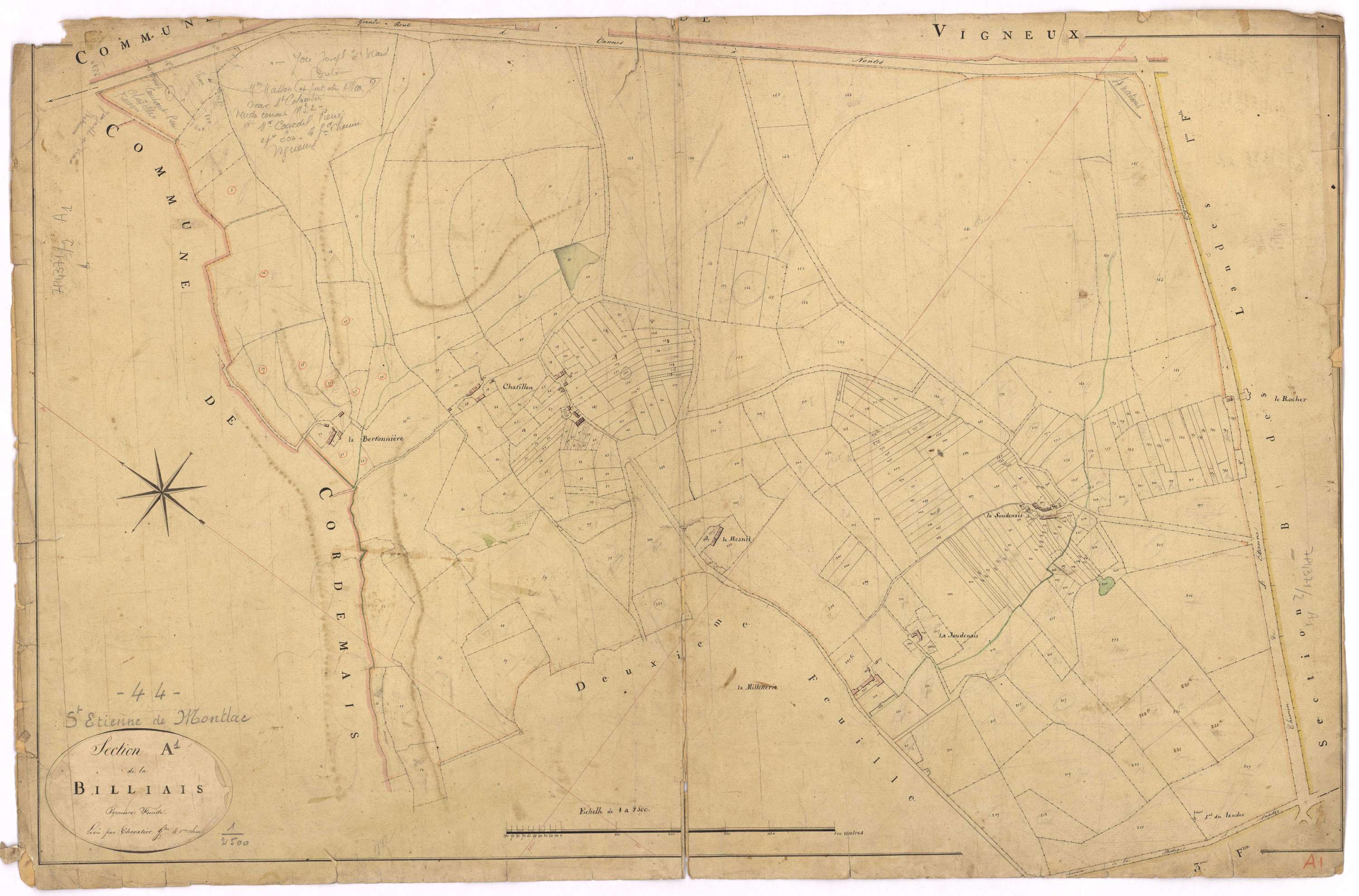 Saint-Étienne-de-Montluc - Section A1 Billiais (section de La)