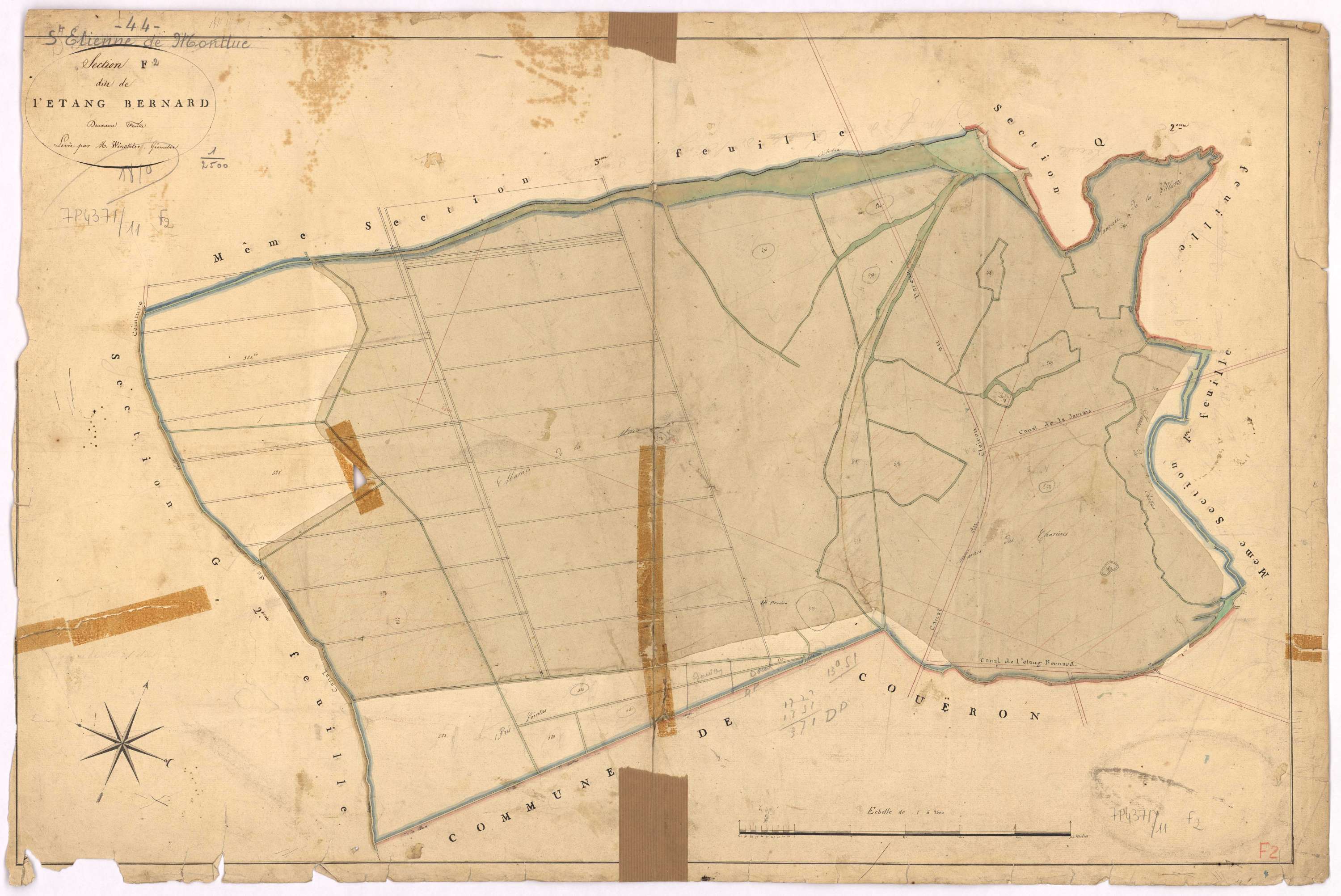 Saint-Étienne-de-Montluc - Section F2 Etang Bernard (section de l')