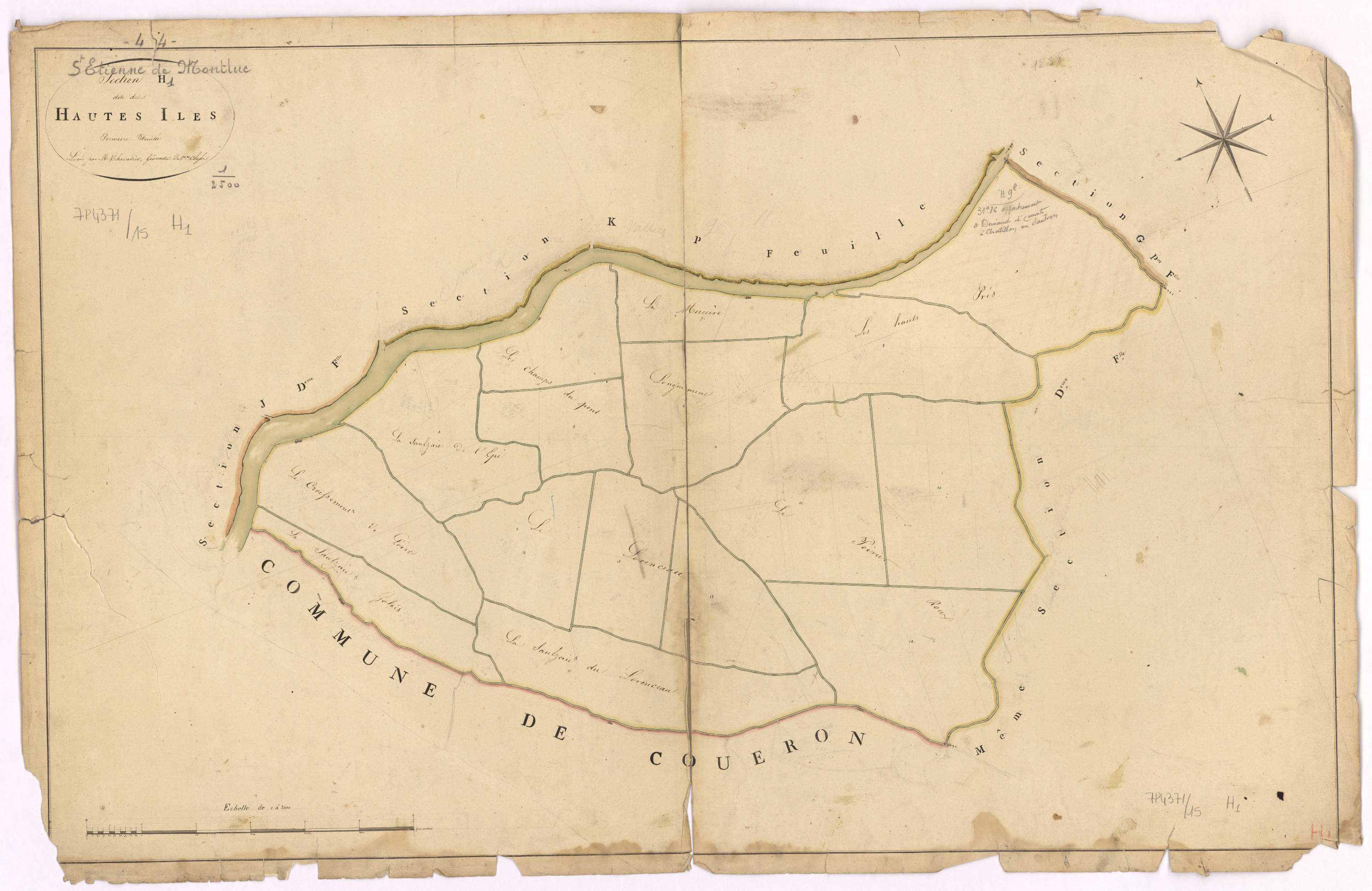 Saint-Étienne-de-Montluc - Section H1 Hautes Iles (section des)