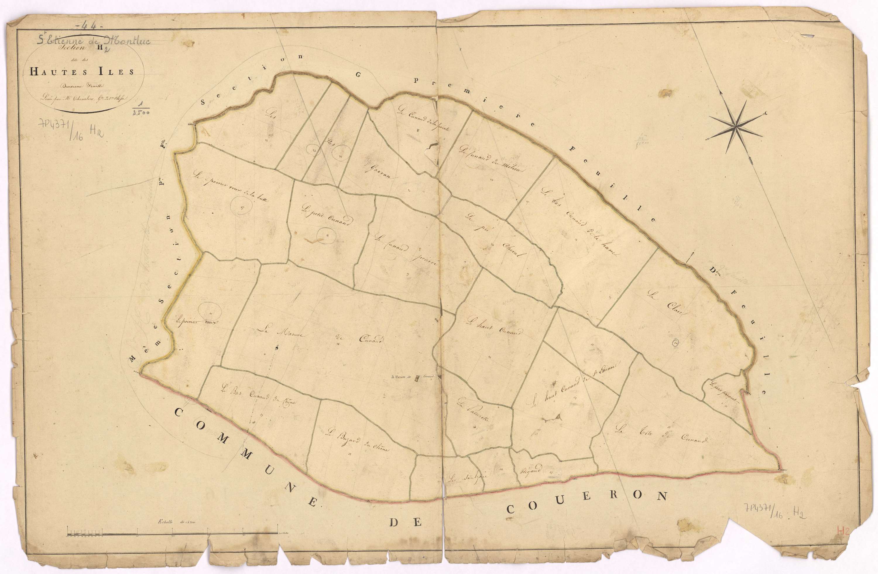 Saint-Étienne-de-Montluc - Section H2 Hautes Iles (section des)