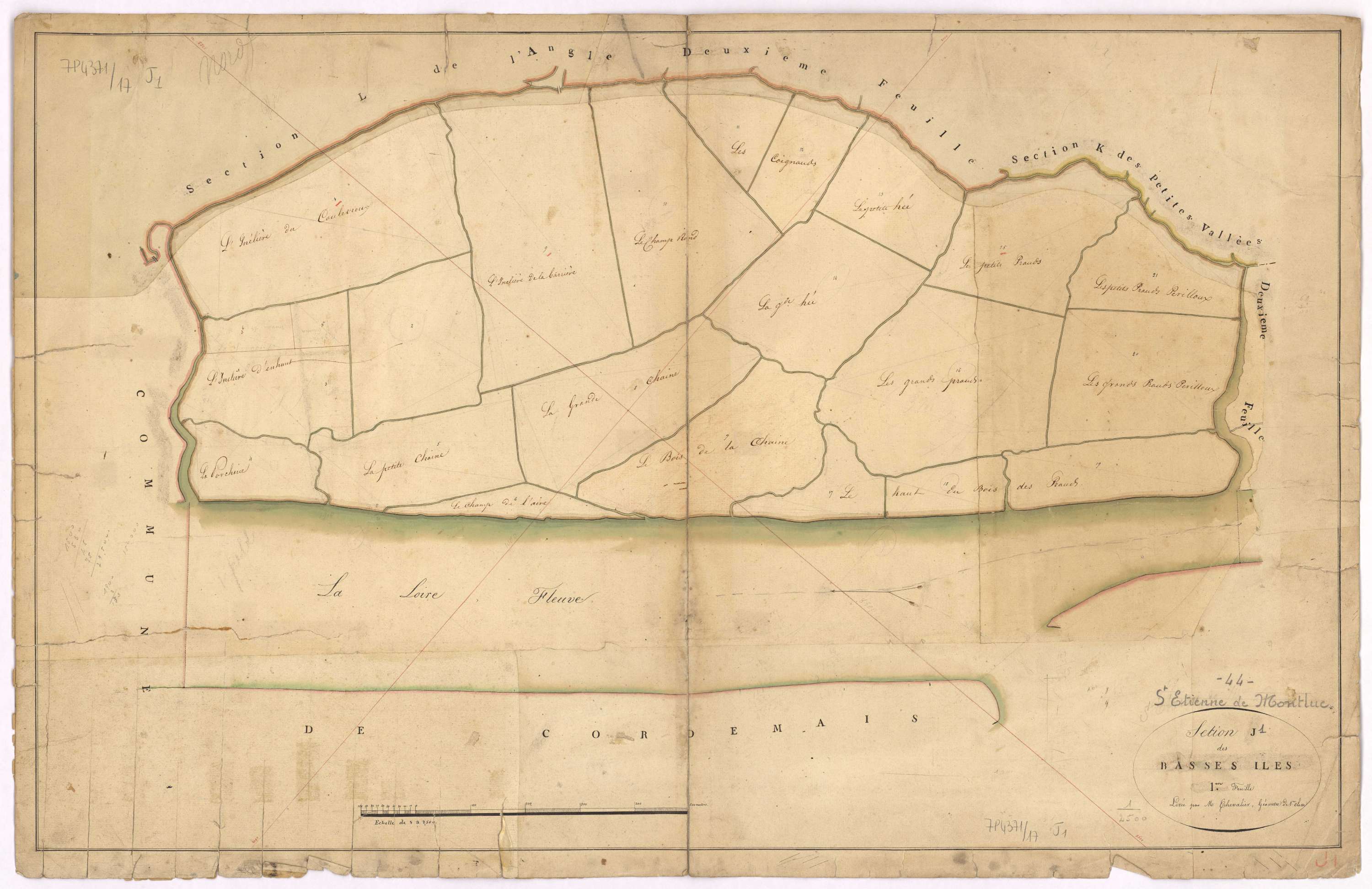 Saint-Étienne-de-Montluc - Section J1 Basses Iles (section des)