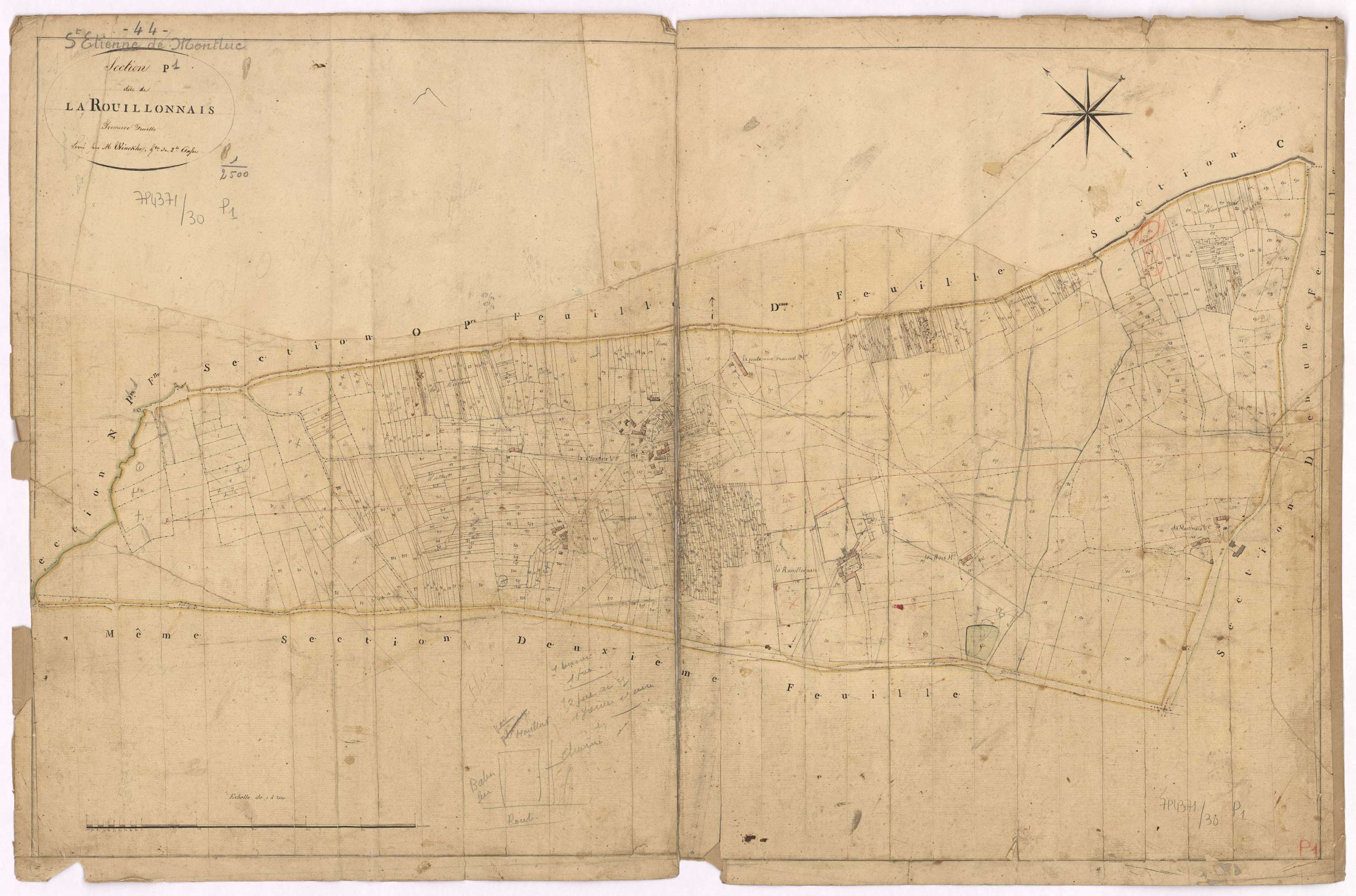 Saint-Étienne-de-Montluc - Section P1 Rouillonnais (section de La)