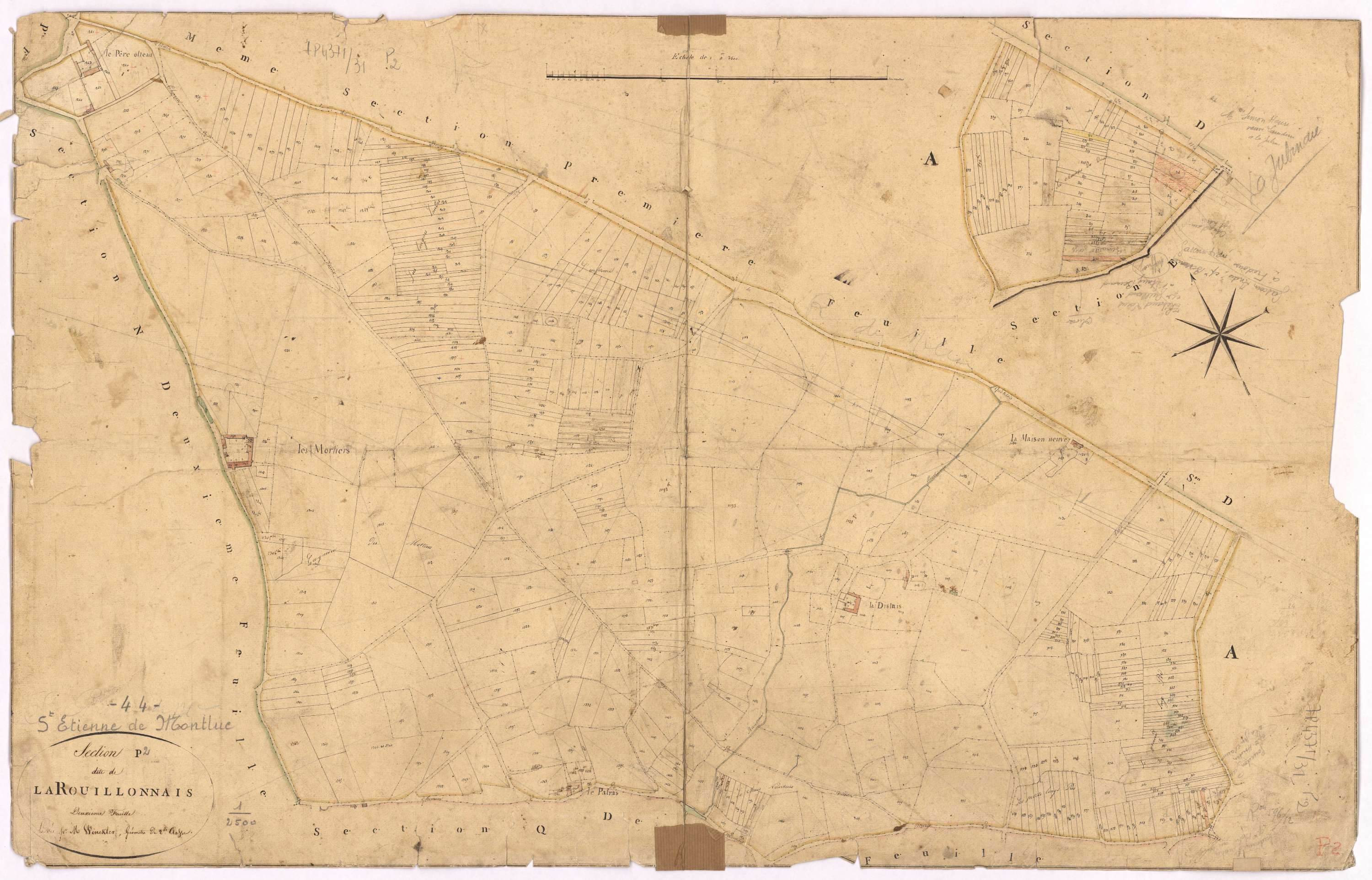 Saint-Étienne-de-Montluc - Section P2 Rouillonnais (section de La)