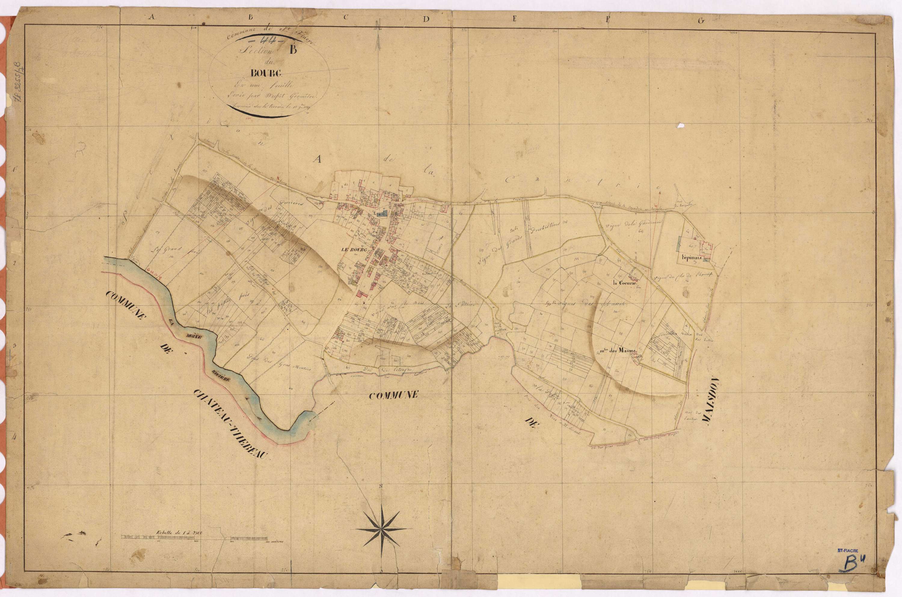 Saint-Fiacre-sur-Maine - Section B Bourg (section du)