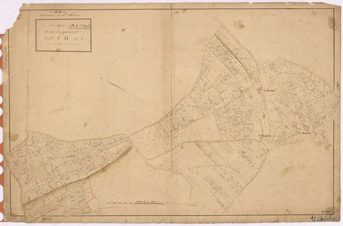 Saint-Fiacre-sur-Maine - Section A (développement) Cantrie (section de La) ; développement des villages de La Métairie, de La Boulairie et du Bourgalet