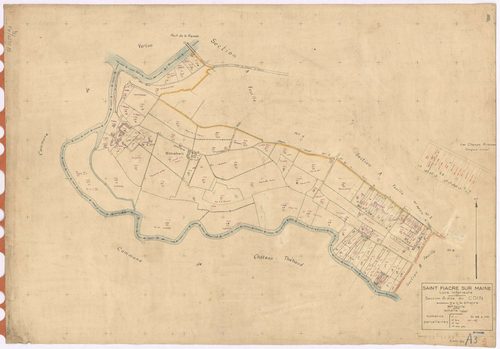 Saint-Fiacre-sur-Maine - Section A3 Coin (section du) ; 958-1089