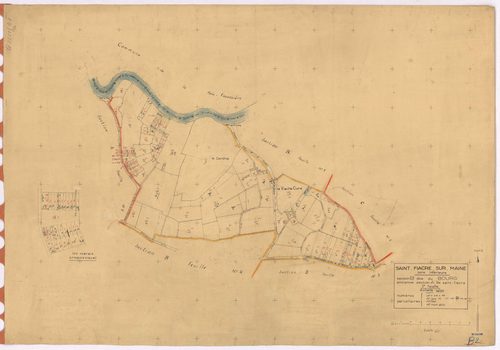 Saint-Fiacre-sur-Maine - Section B2 Bourg (section du) ; 418-548