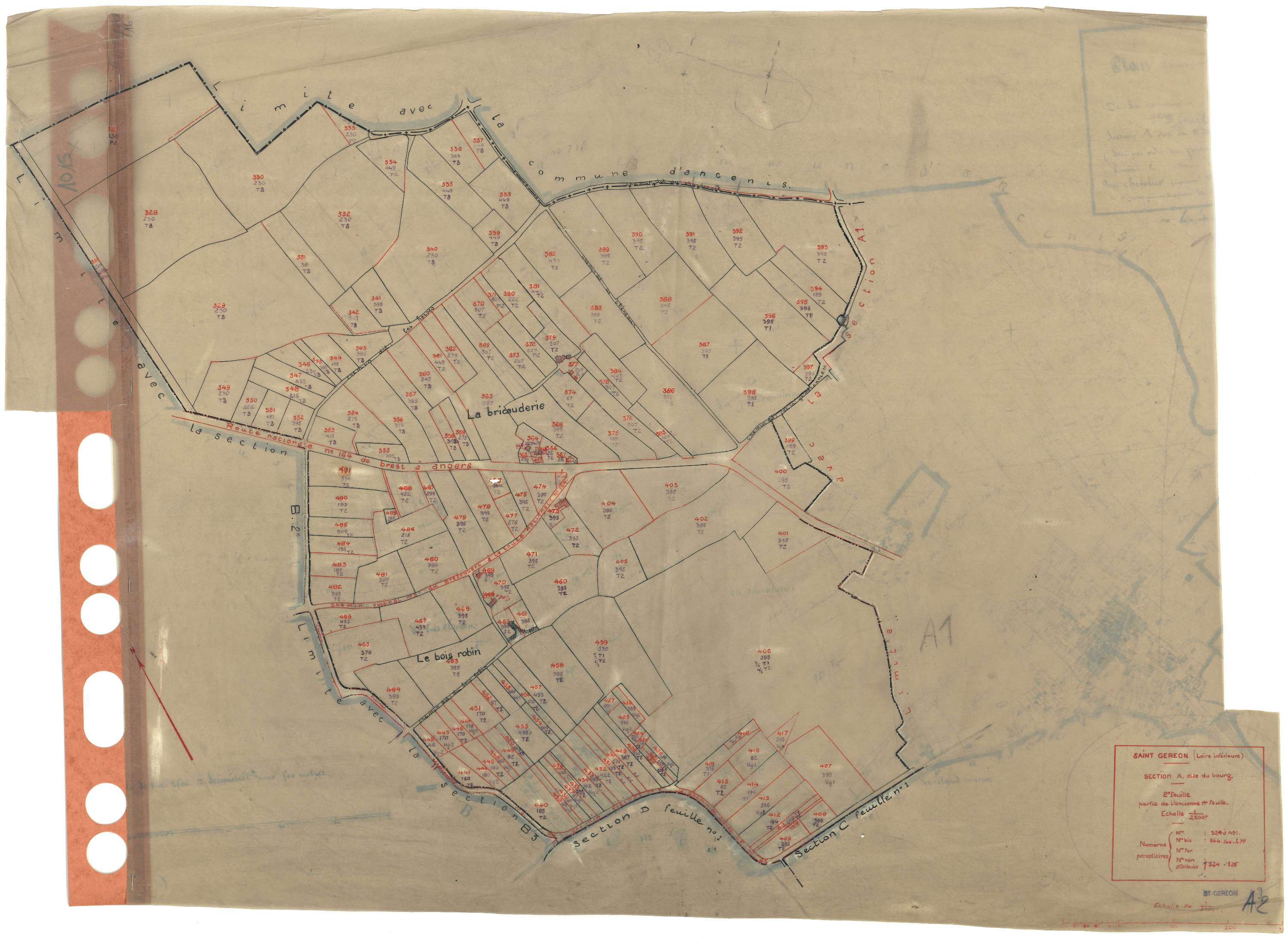 Saint-Géréon - Section A2 Bourg (section du) . 324-491