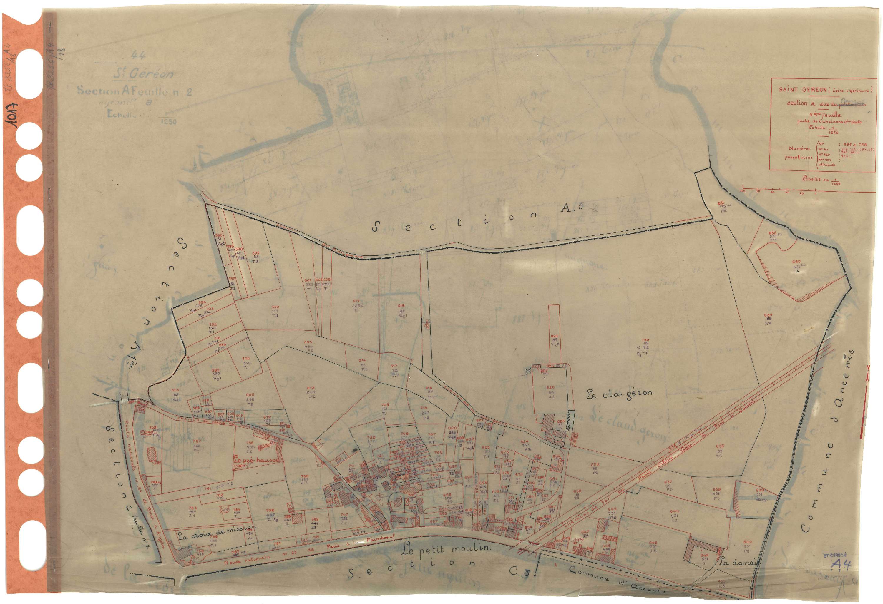 Saint-Géréon - Section A4 Bourg (section du) . 585-768
