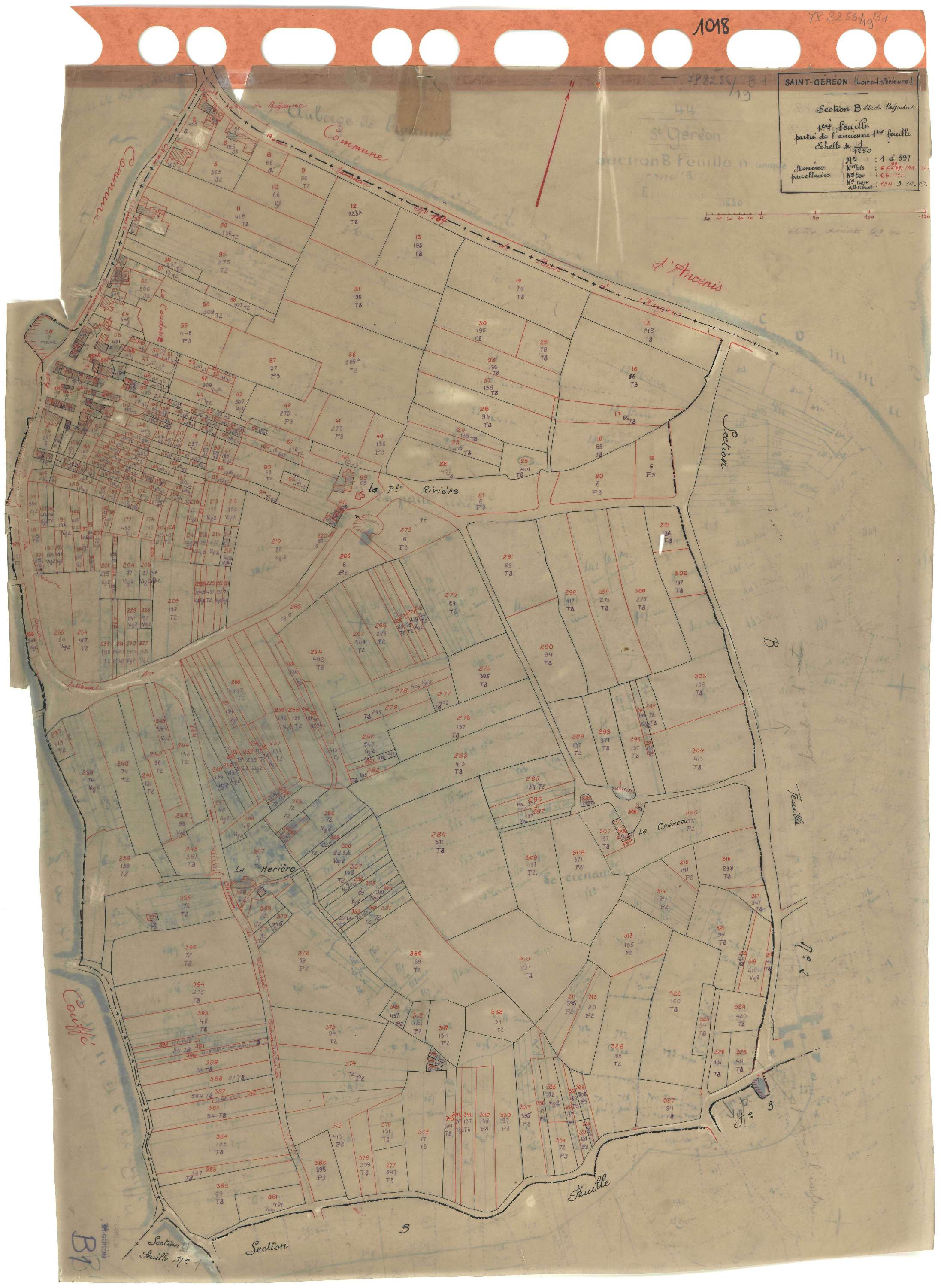 Saint-Géréon - Section B1 Bréjoubert (section du) . 1-397