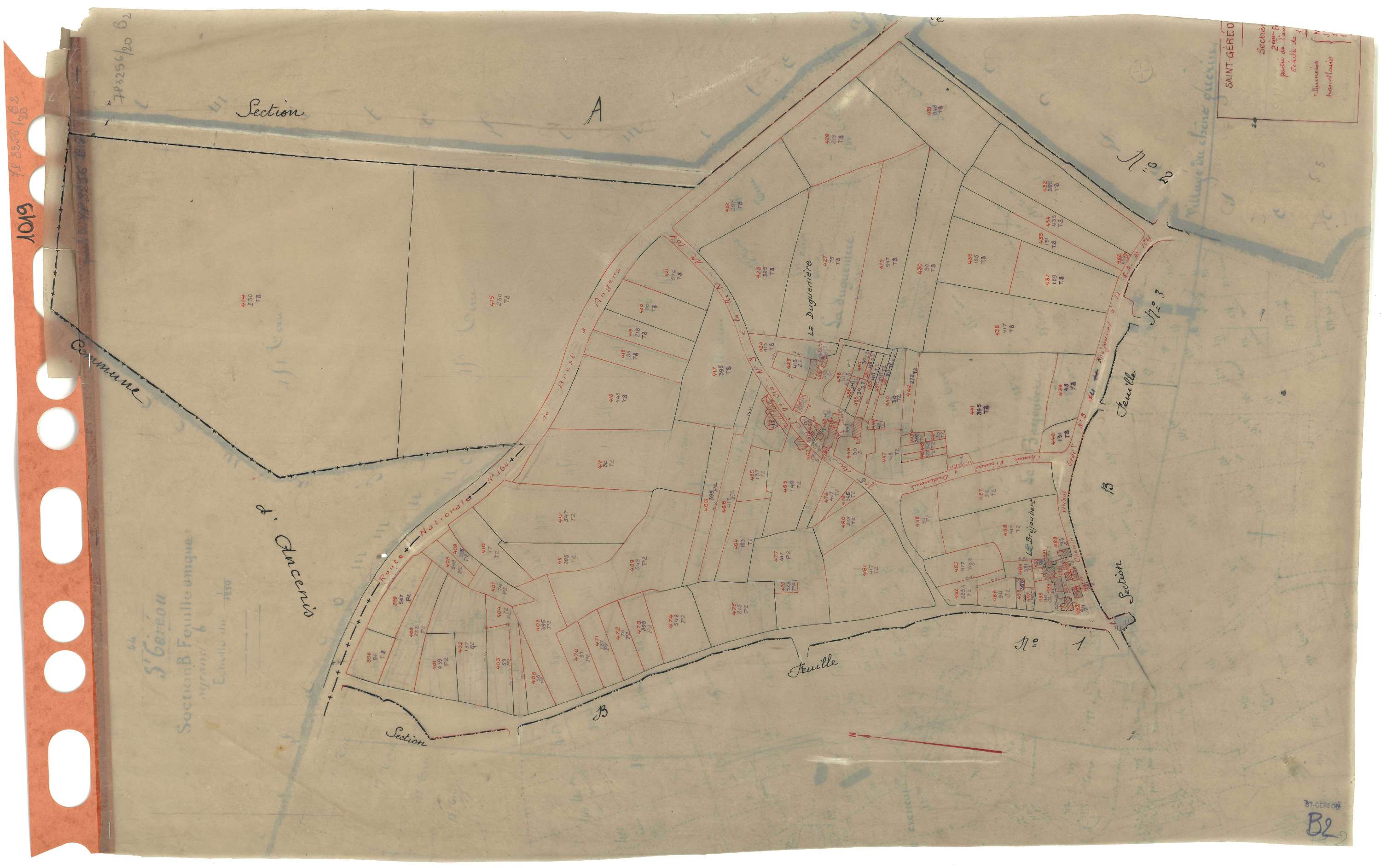 Saint-Géréon - Section B2 Bréjoubert (section du) . 398-498