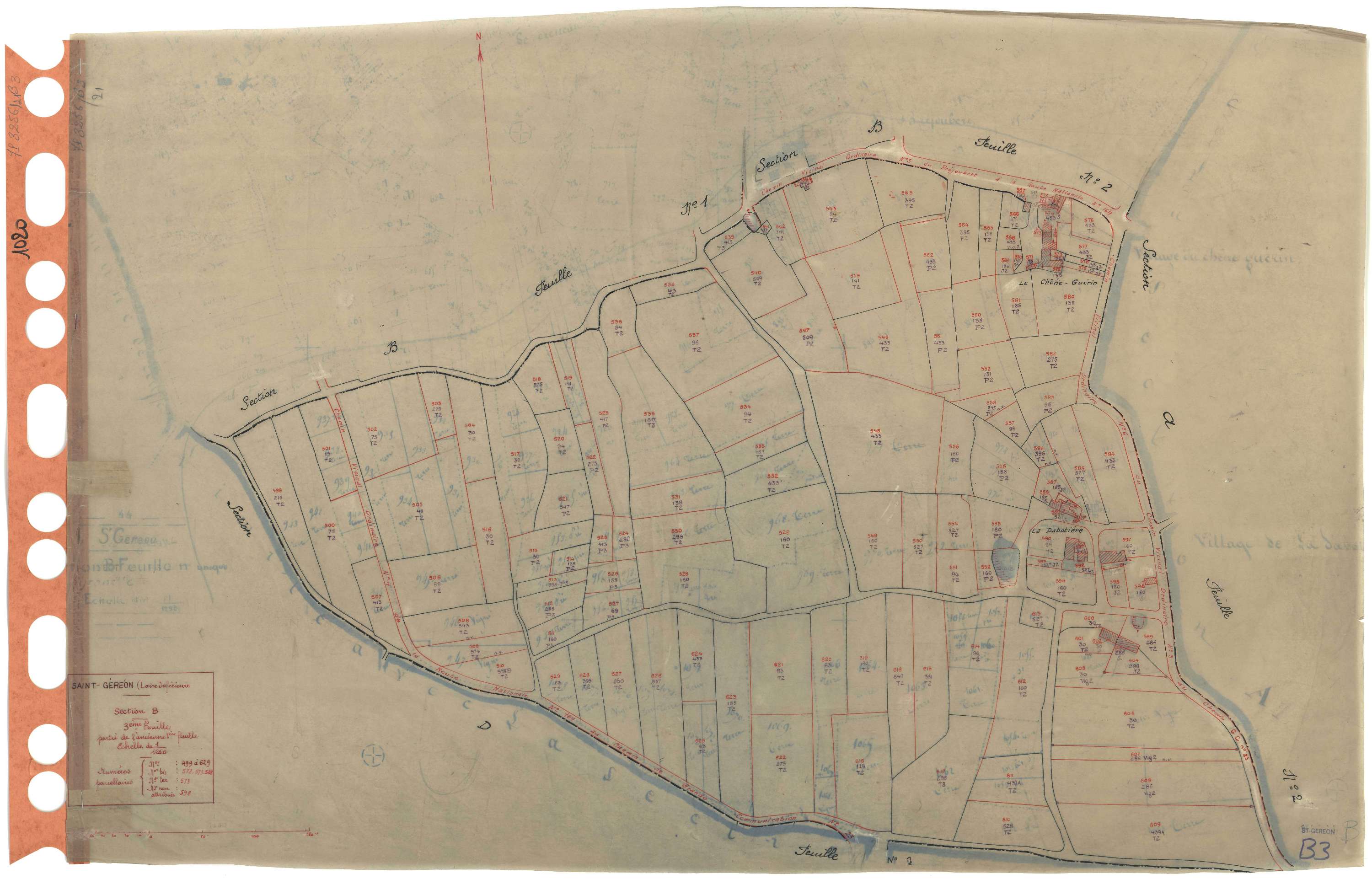 Saint-Géréon - Section B3 Bréjoubert (section du) . 499-629