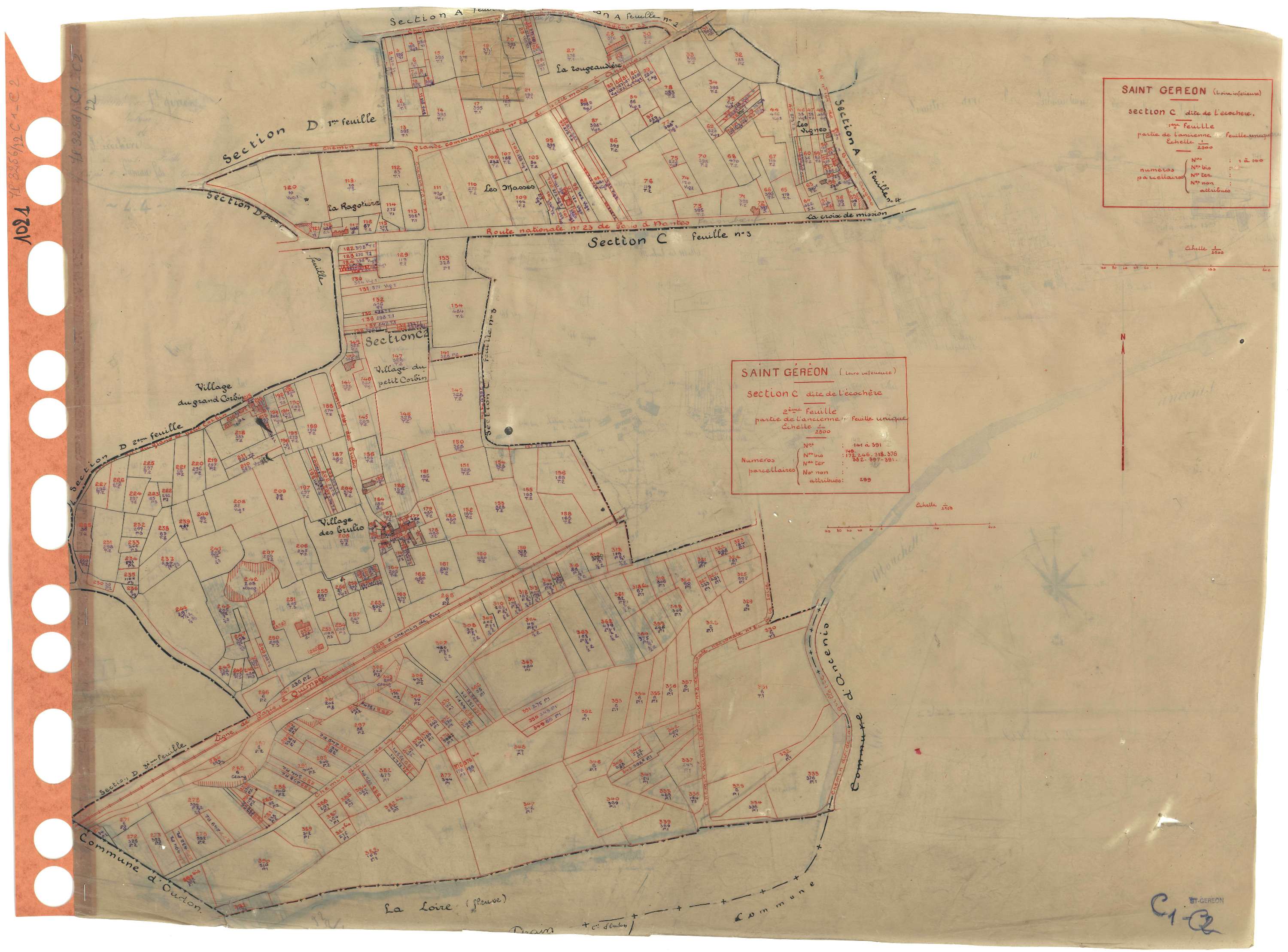 Saint-Géréon - Section C1 C2 Ecochère (section de l') . 1-140 . 141-391