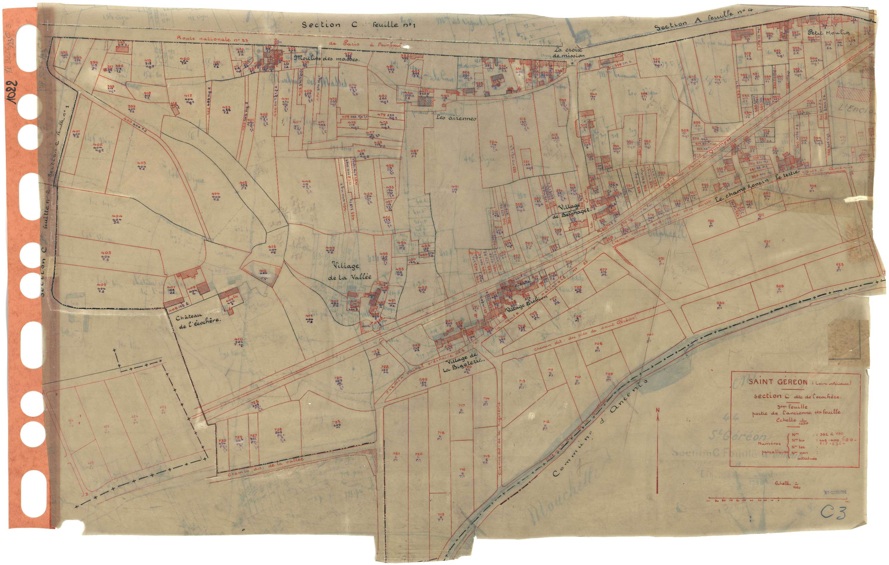Saint-Géréon - Section C3 Ecochère (section de l') . 392-730