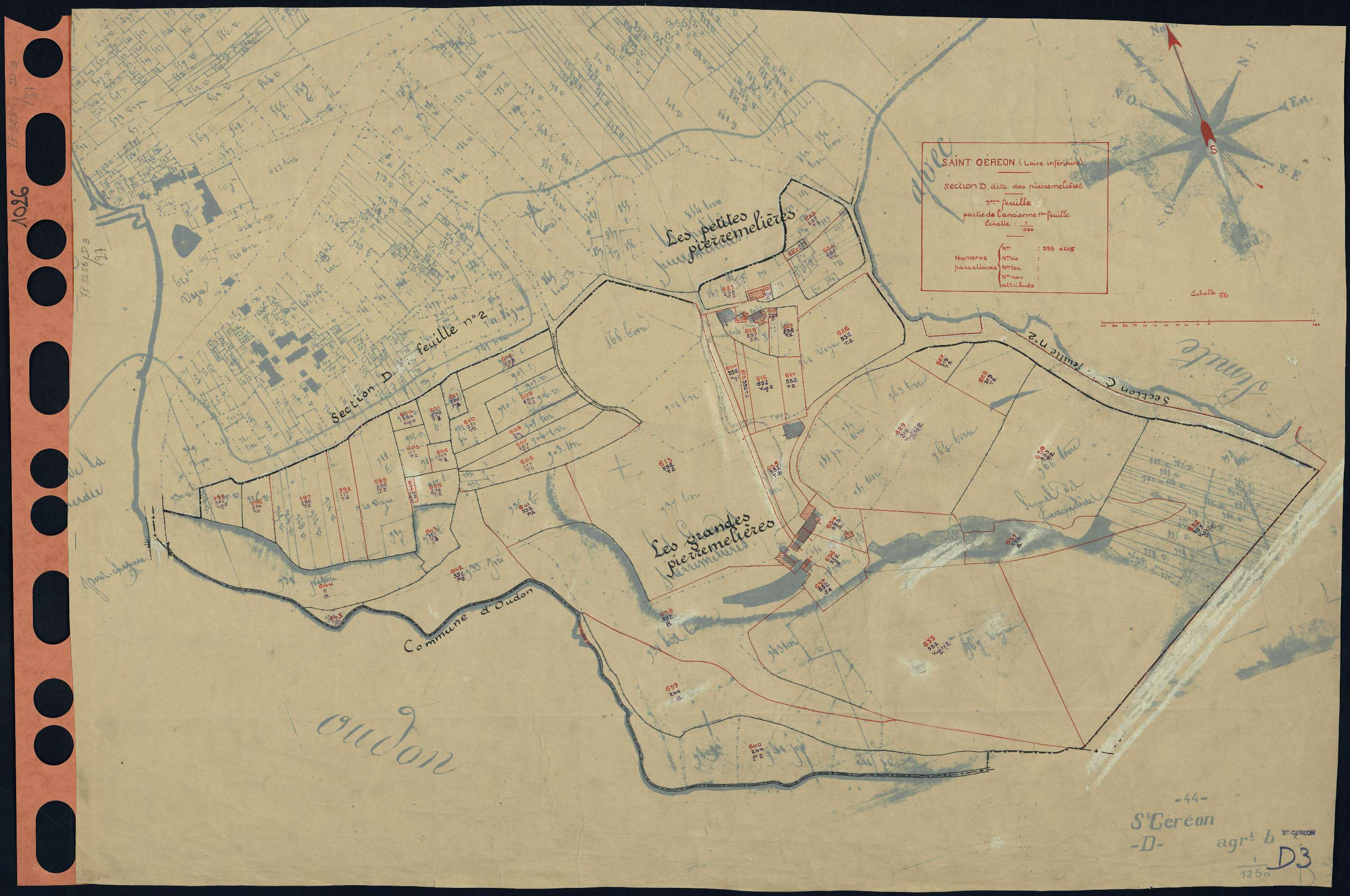 Saint-Géréon - Section D3 Pierremelières (section des) . 595-645