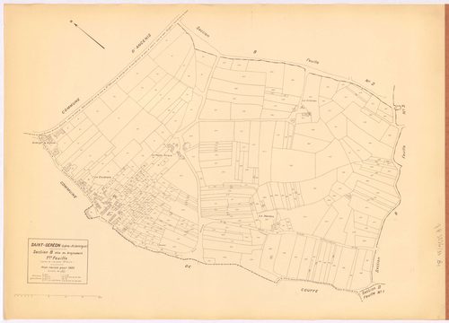 Saint-Géréon - Section B1 Bréjoubert (section du) ; 1-397