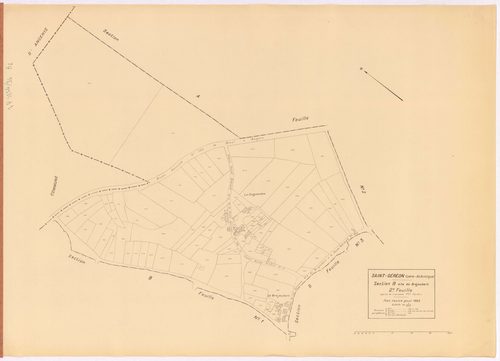 Saint-Géréon - Section B2 Bréjoubert (section du) ; 398-498