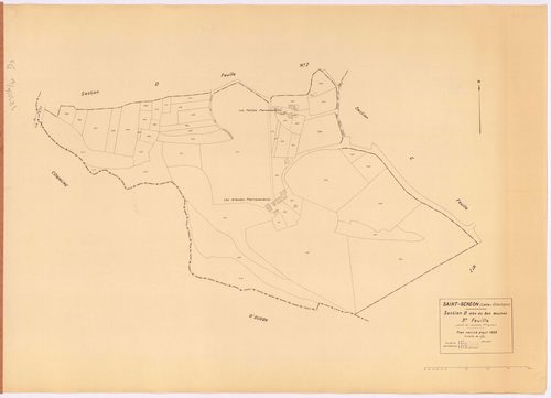 Saint-Géréon - Section D3 Bois Mouchet (section du) ; 595-645