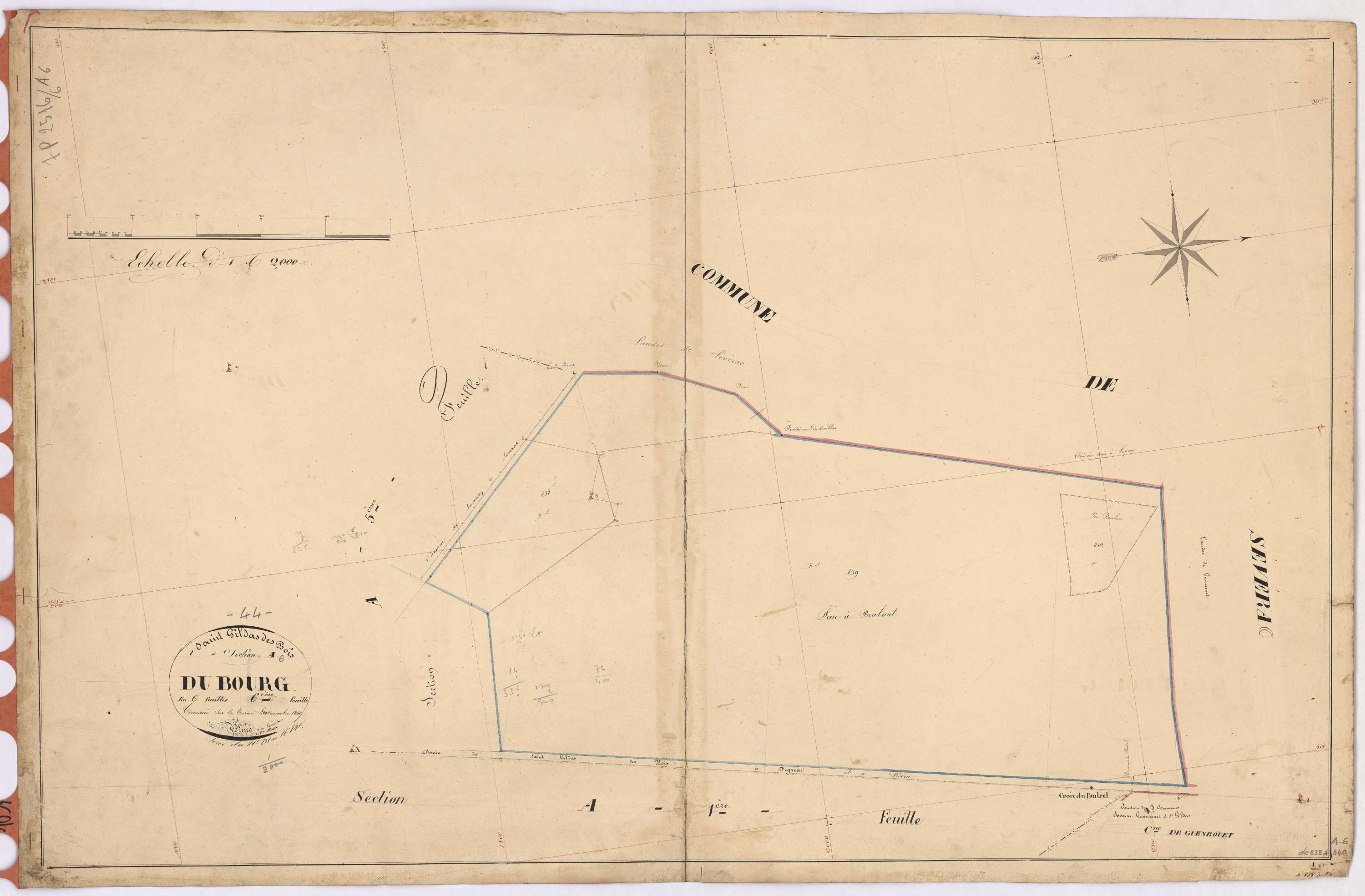 Saint-Gildas-des-Bois - Section A6 Bourg (section du) ; 838-840