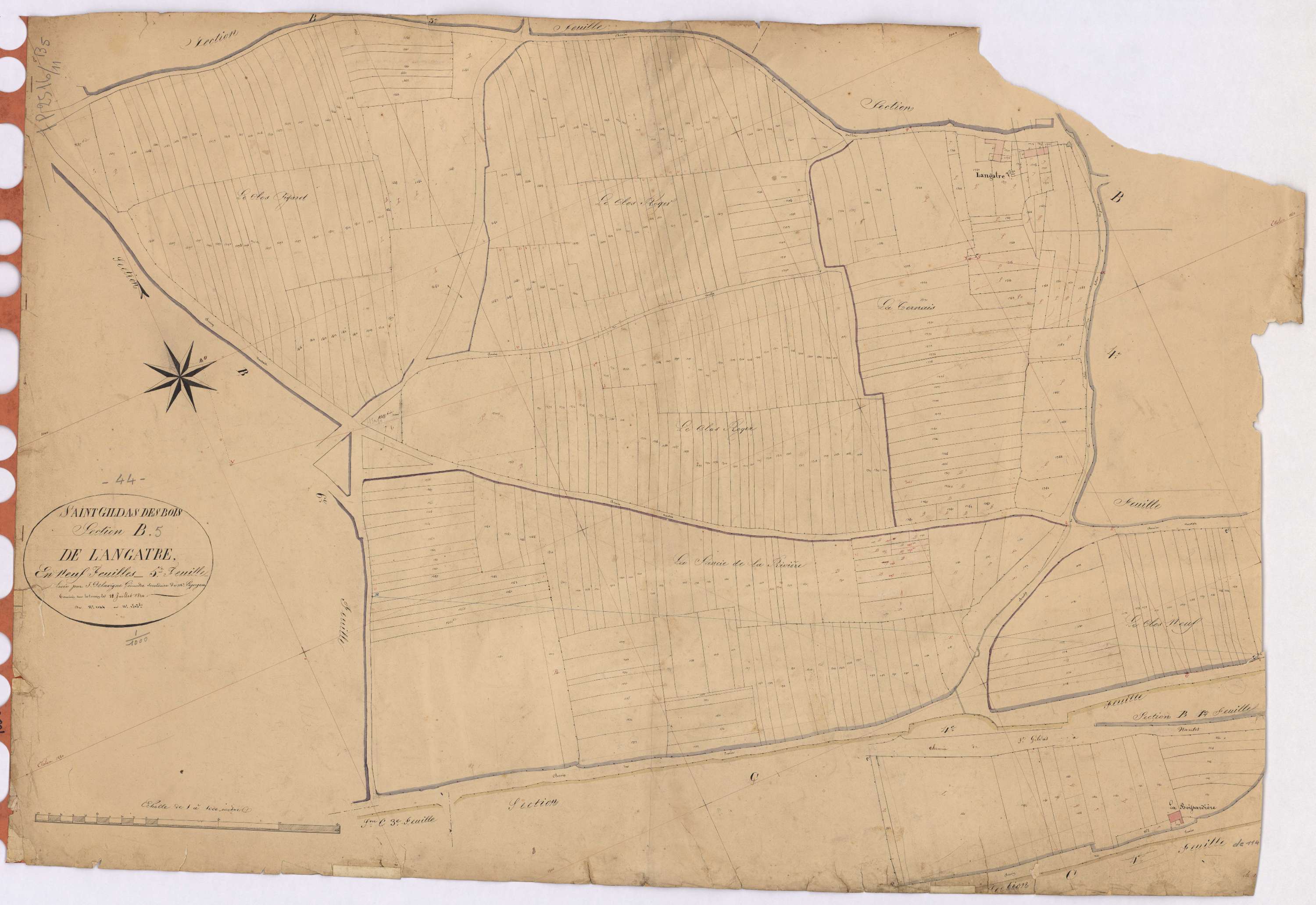 Saint-Gildas-des-Bois - Section B5 Angatre (section de) ; 1144-1515bis