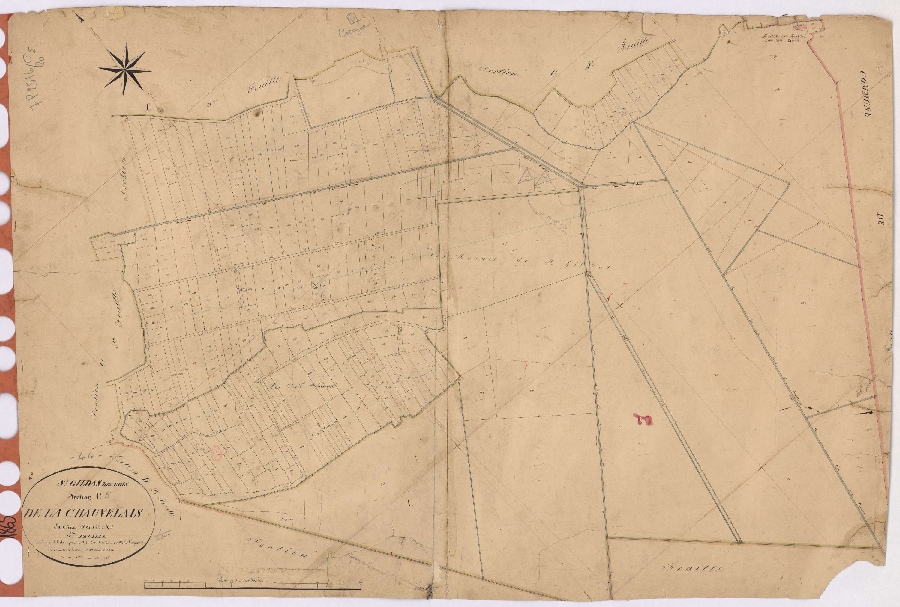 Saint-Gildas-des-Bois - Section C5 Chauvelais (section de La) ; 1383-1665