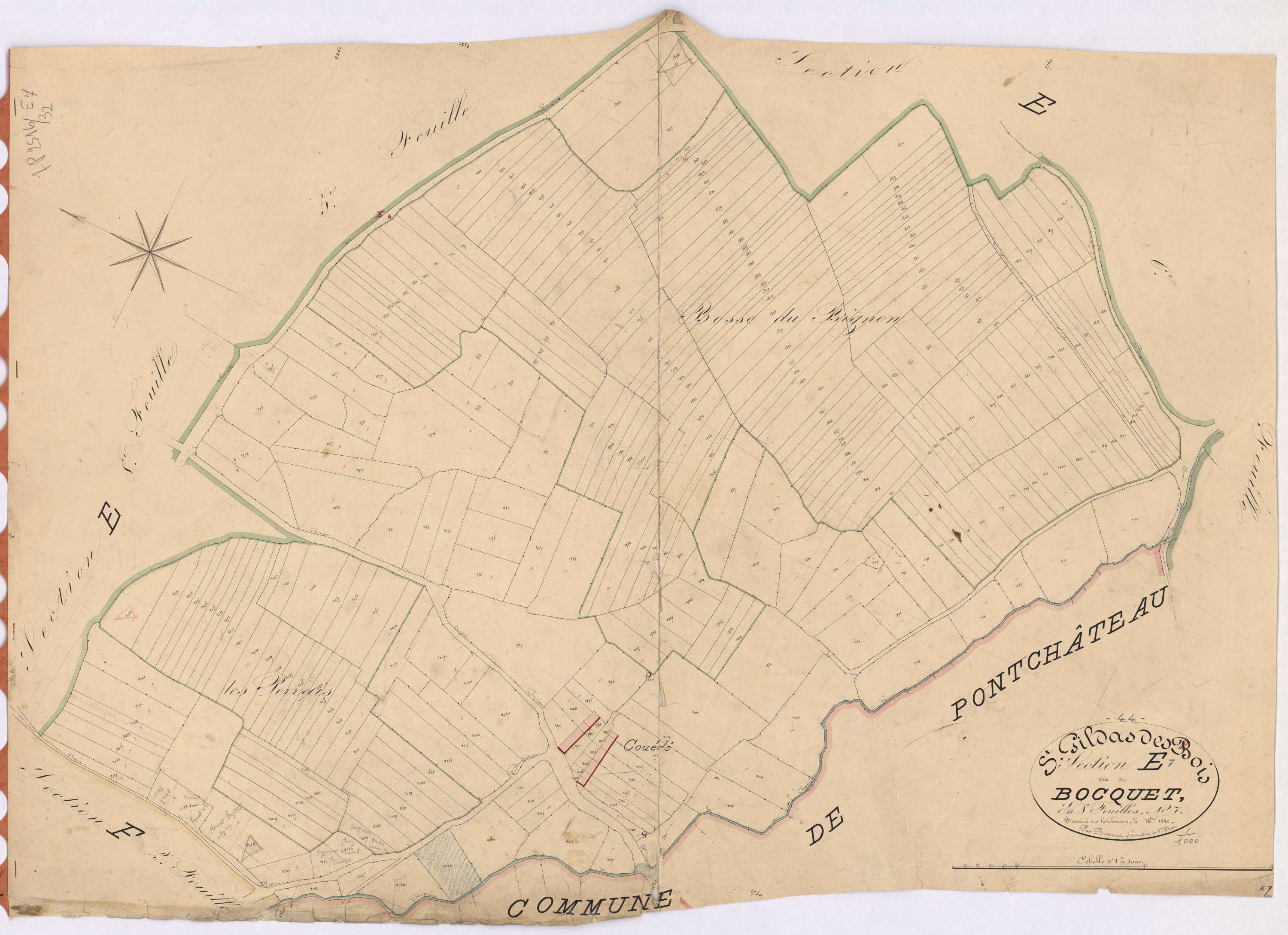 Saint-Gildas-des-Bois - Section E7 Bocquet (section de)