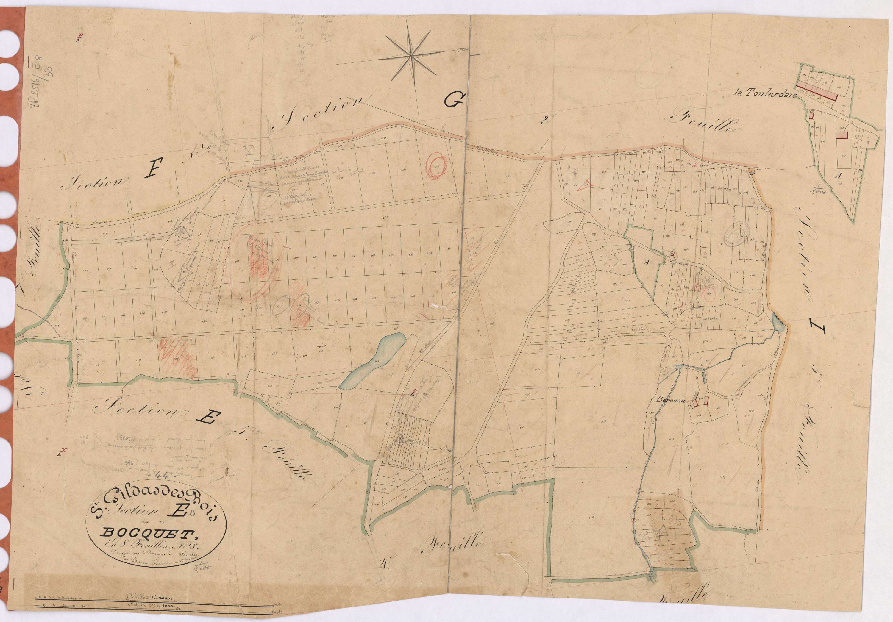Saint-Gildas-des-Bois - Section E8 Bocquet (section de)