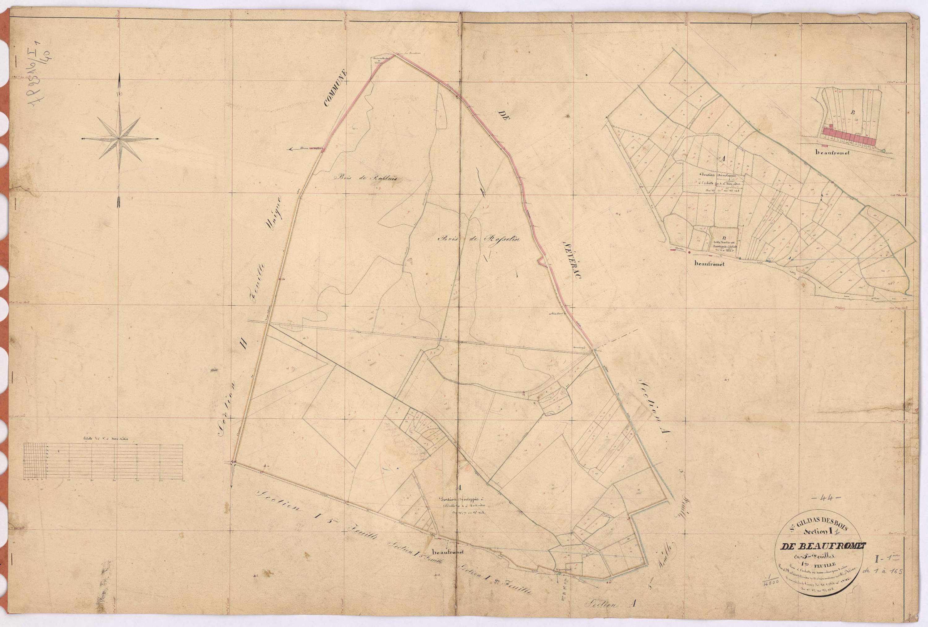Saint-Gildas-des-Bois - Section I1 Beaufromet (section de) ; 1-165