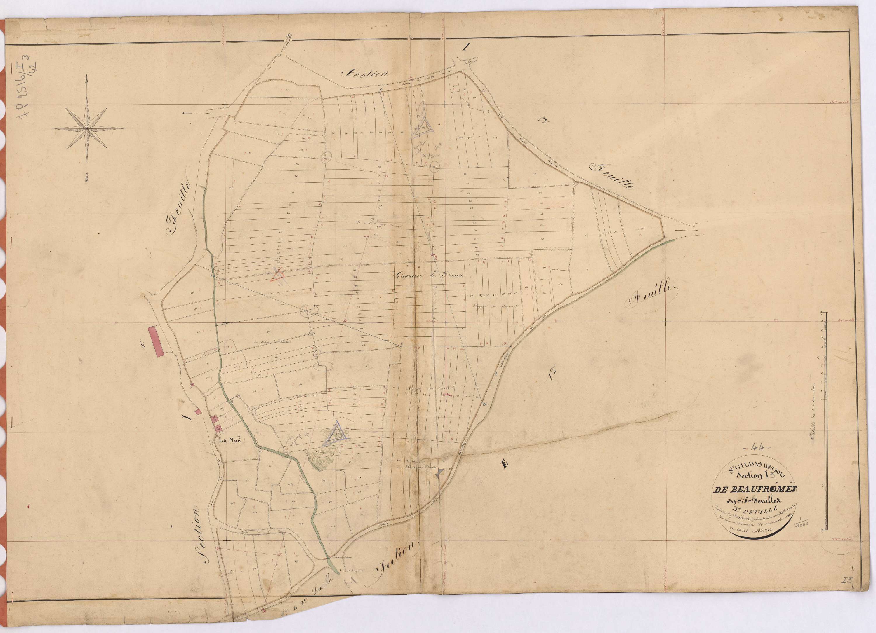 Saint-Gildas-des-Bois - Section I3 Beaufromet (section de) ; 515-702