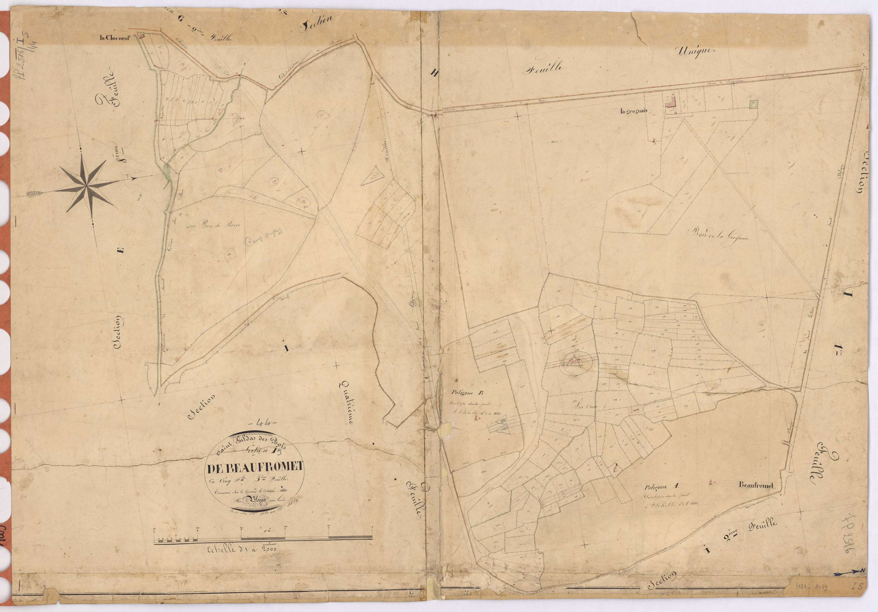 Saint-Gildas-des-Bois - Section I5 Beaufromet (section de) ; 1081-1439