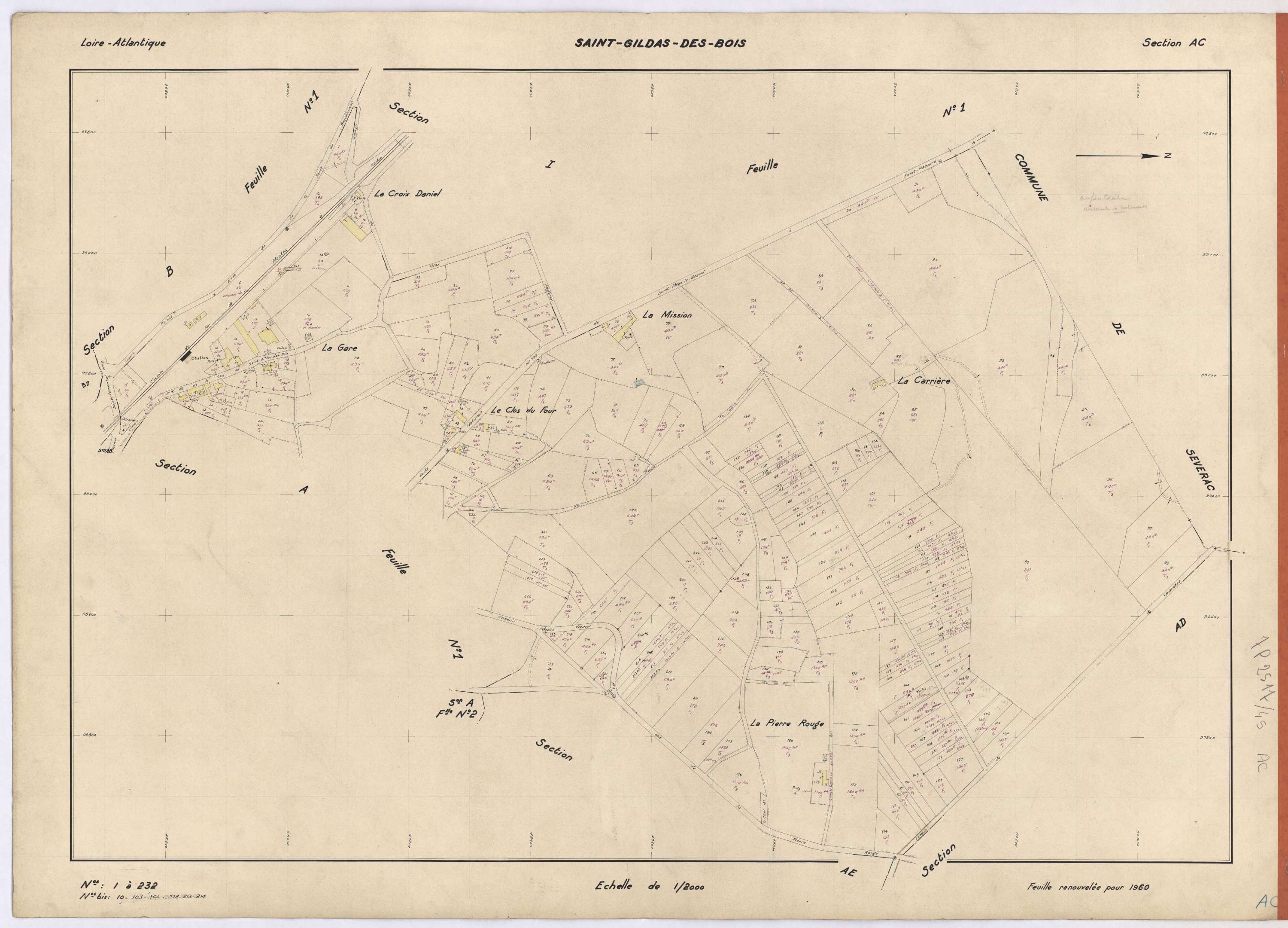 Saint-Gildas-des-Bois - Section AC 1-232