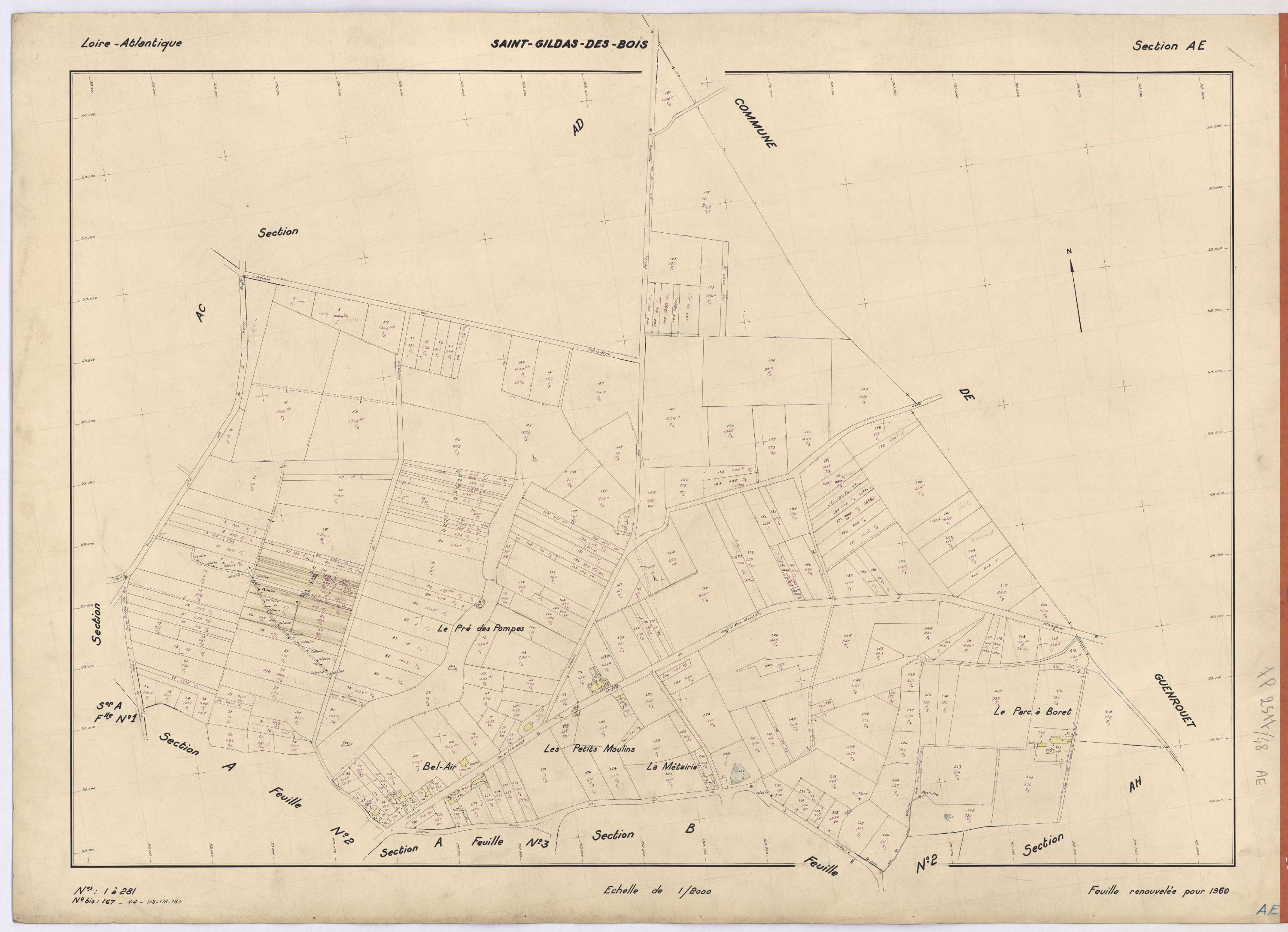 Saint-Gildas-des-Bois - Section AE 1-281