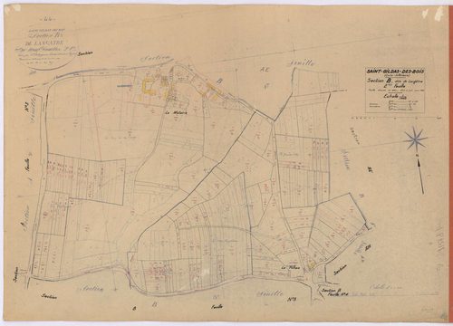 Saint-Gildas-des-Bois - Section B2 Langâtre (section de) ; 87-221