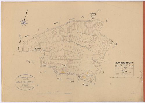 Saint-Gildas-des-Bois - Section C1 Chauvelais (section de La) ; 1-137