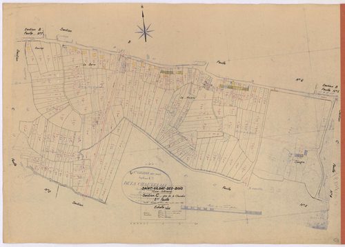 Saint-Gildas-des-Bois - Section C3 Chauvelais (section de La) ; 410-605