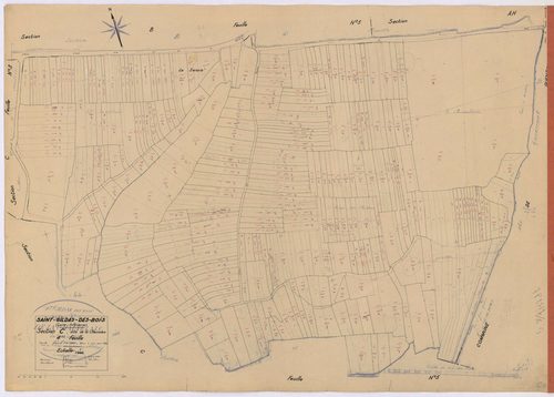 Saint-Gildas-des-Bois - Section C4 Chauvelais (section de La) ; 606-897