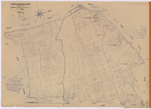 Saint-Gildas-des-Bois - Section D1 Brissais (section de la) ; 1-371