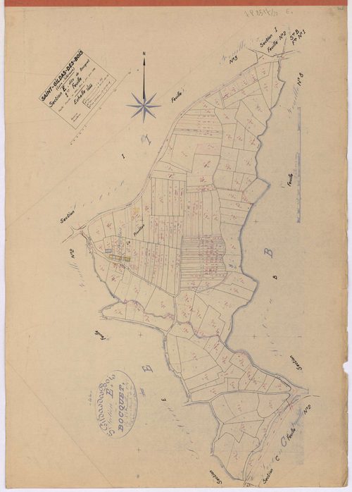 Saint-Gildas-des-Bois - Section E1 Bocquet (section de) ; 1-152