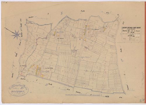 Saint-Gildas-des-Bois - Section E2 Bocquet (section de) ; 153-402