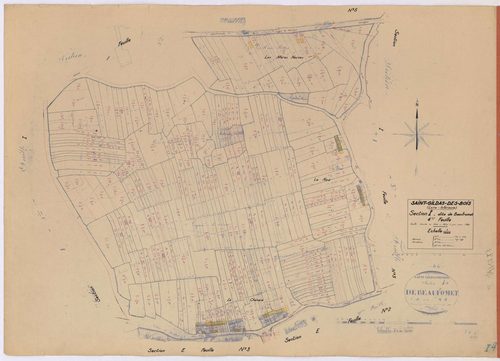 Saint-Gildas-des-Bois - Section I4 Beaufromet (section de) ; 710-973